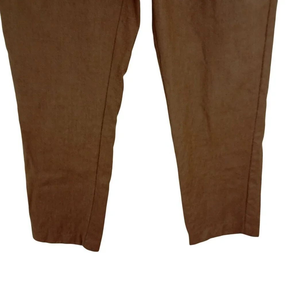 Banana Republic Dress Pants 100% Wool Mens Tapered Fit Brown Size 33x32